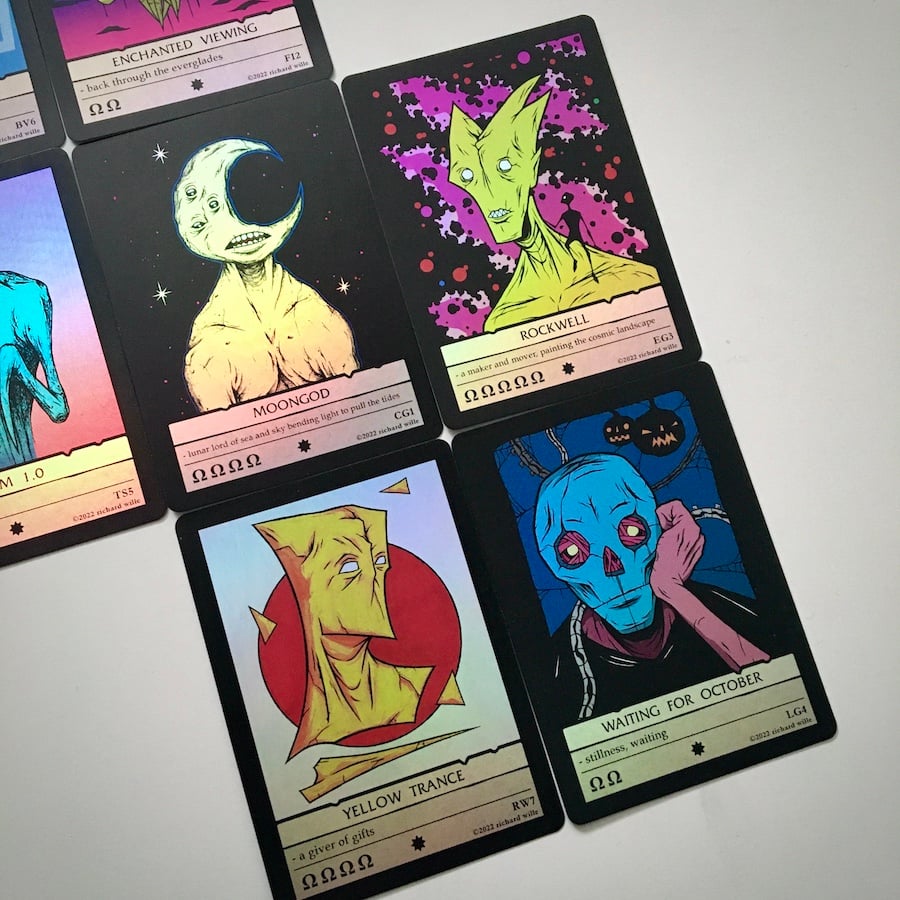 Evisla Trading Cards - Holo Foil Card Proofs / richardwilleart